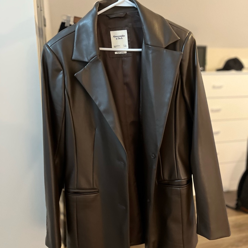 Vegan Brown Leather Jacket
